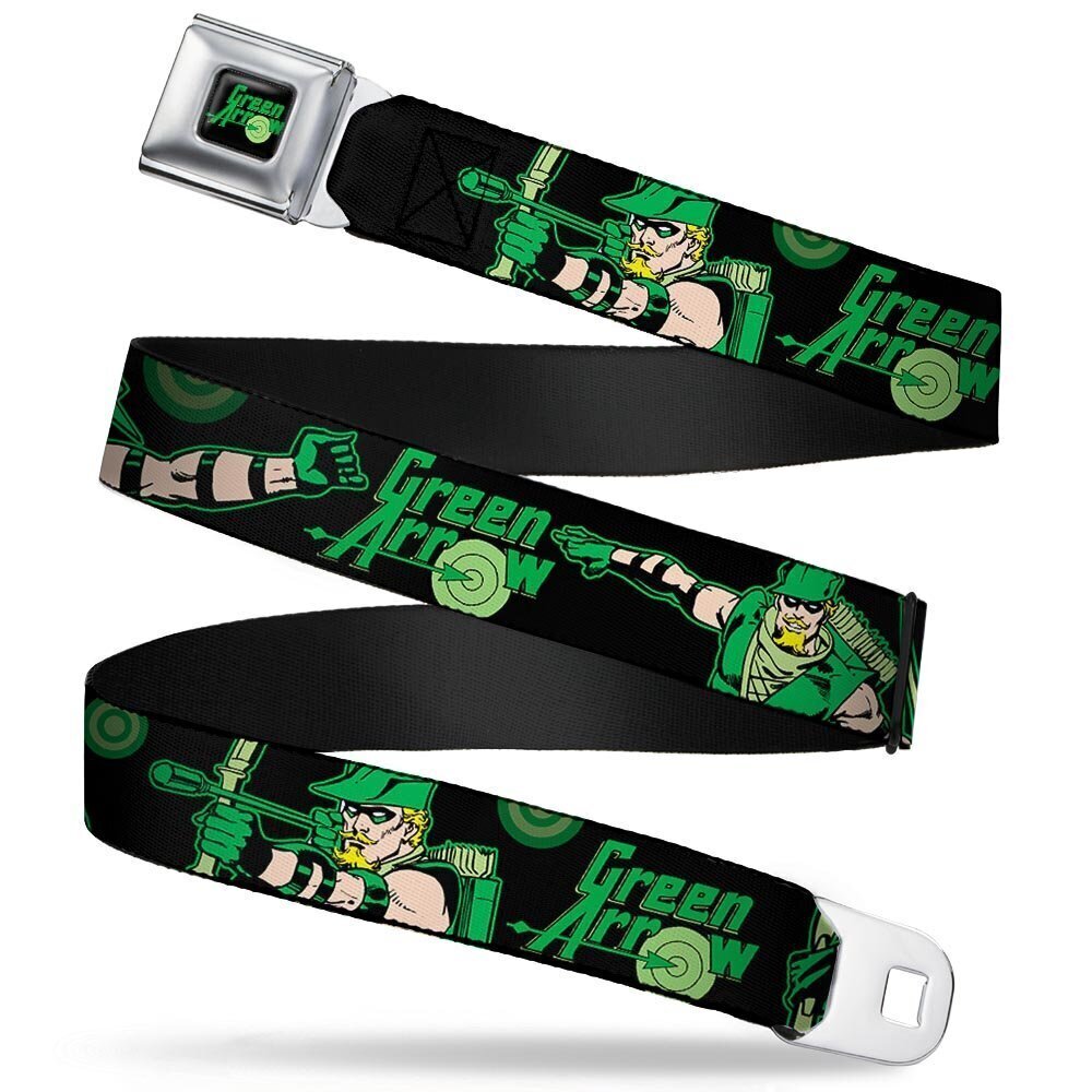 3843 Belts Buckle-down Seatbelt Green Arrow Wga002 Belt, Multicolor, 1.5